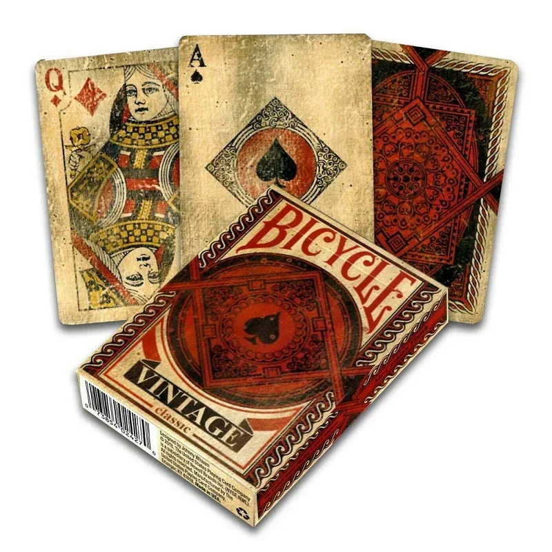 

Bicycle Vintage Classic Playing Cards USPCC Collectible Deck Poker Original Aged Look Card Games Card Magic Magicians Accessory