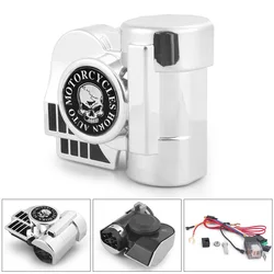 12V Train Sound Air Horns With Relay for Motorcycle Train Horns for Motorbike Truck Boat Pickup 150DB Super Loud Car Horn