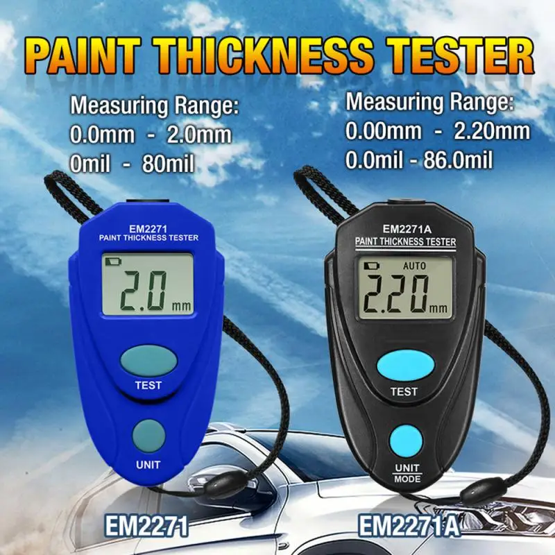 

Mini Car Paint Thickness Meter Car Accessories Paint Thickness Gauge Auto Coating Manual Digital Digital Display