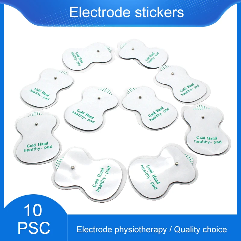 10pcs Self Adhesive Tens Pulse Electrode Pads Sticker For Digital Acupuncture Body Physical Therapy Pulse Massager Therapy