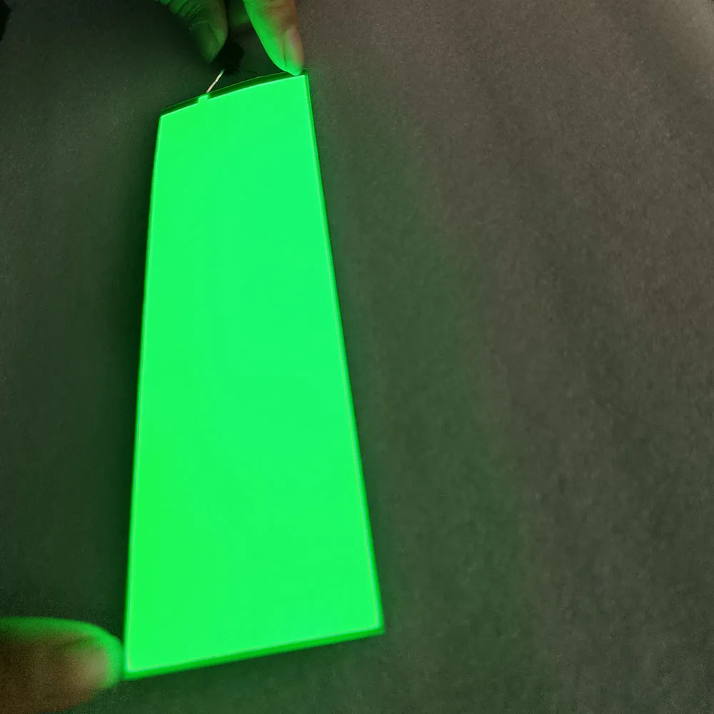 18cm x 5.8cm colore verde EL pannello foglio elettroluminescente LCD retroilluminazione macchina e attrezzature EL Foil Lighting Paper