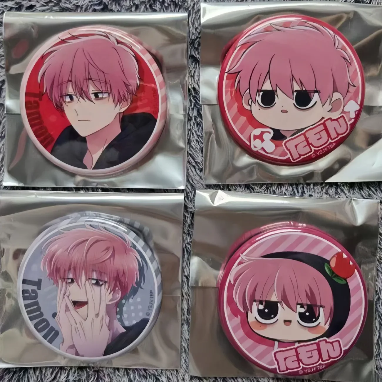 

‌Tamon's B-Side Tamon Fukuhara Cosplay Anime Q version figure tinplate badge brooch Accessories ornament Halloween Gift
