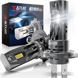Katur 2x H7 H18 Led Car Headlight With Fan Canbus Fog Lamps For Opel Astra j h g gtc Vectra c h Corsa d e Insignia Mokka Vivaro