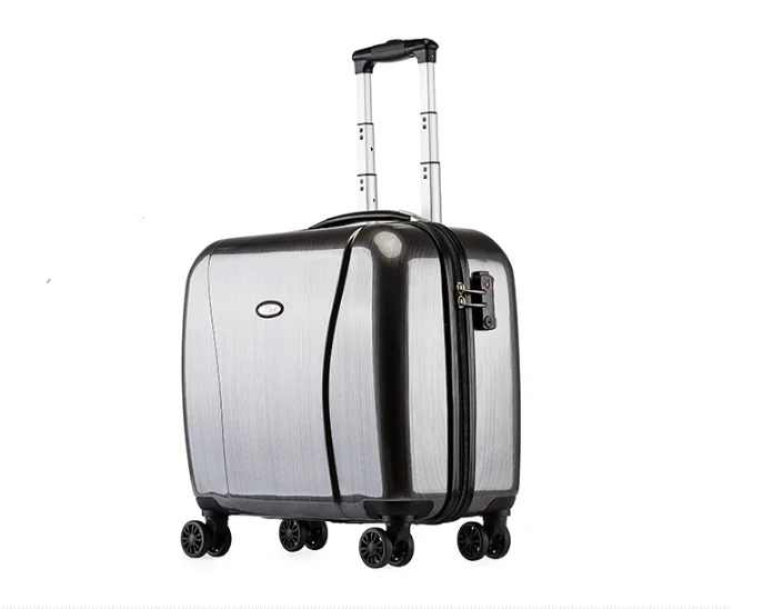 

18 inch suitcase 4 wheels spinner suitcase cabin size carry luggage suitcase travel trolley luggage bag Rolling Luggage Suitcase