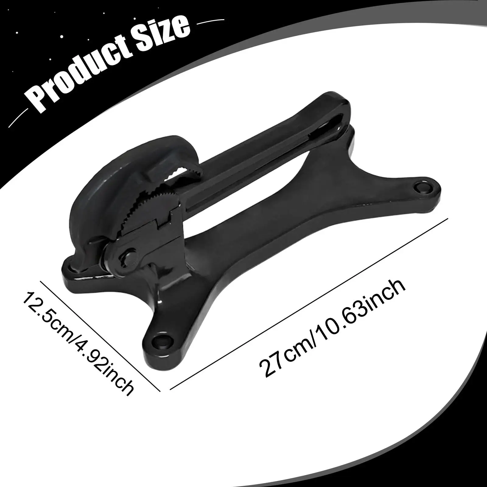 Pipe Vise for Fixing Pipe Portable Self Locking,Aluminum Alloy Manuel Pipe Clamp