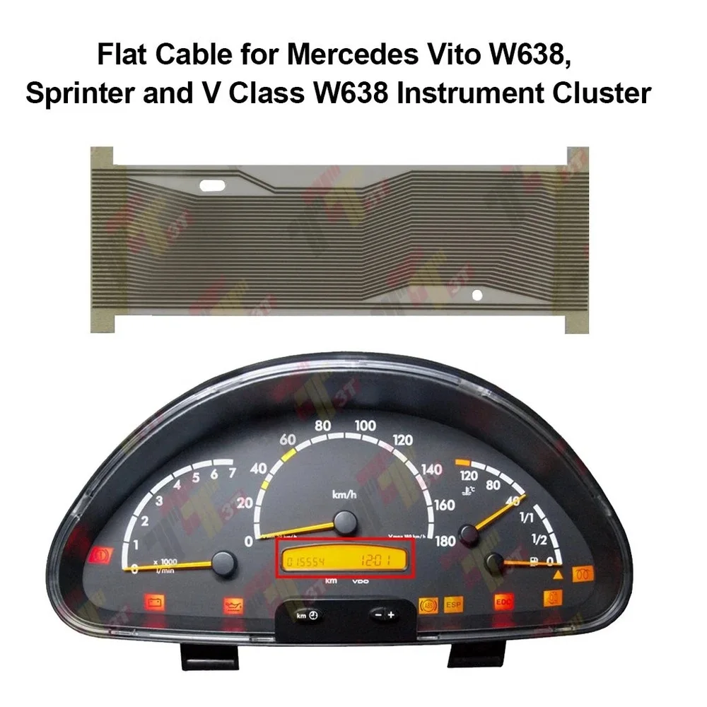 Flat cable Pixel for Mercedes Vito W638 Sprinter V Class Magneti Marelli Instrument Cluster