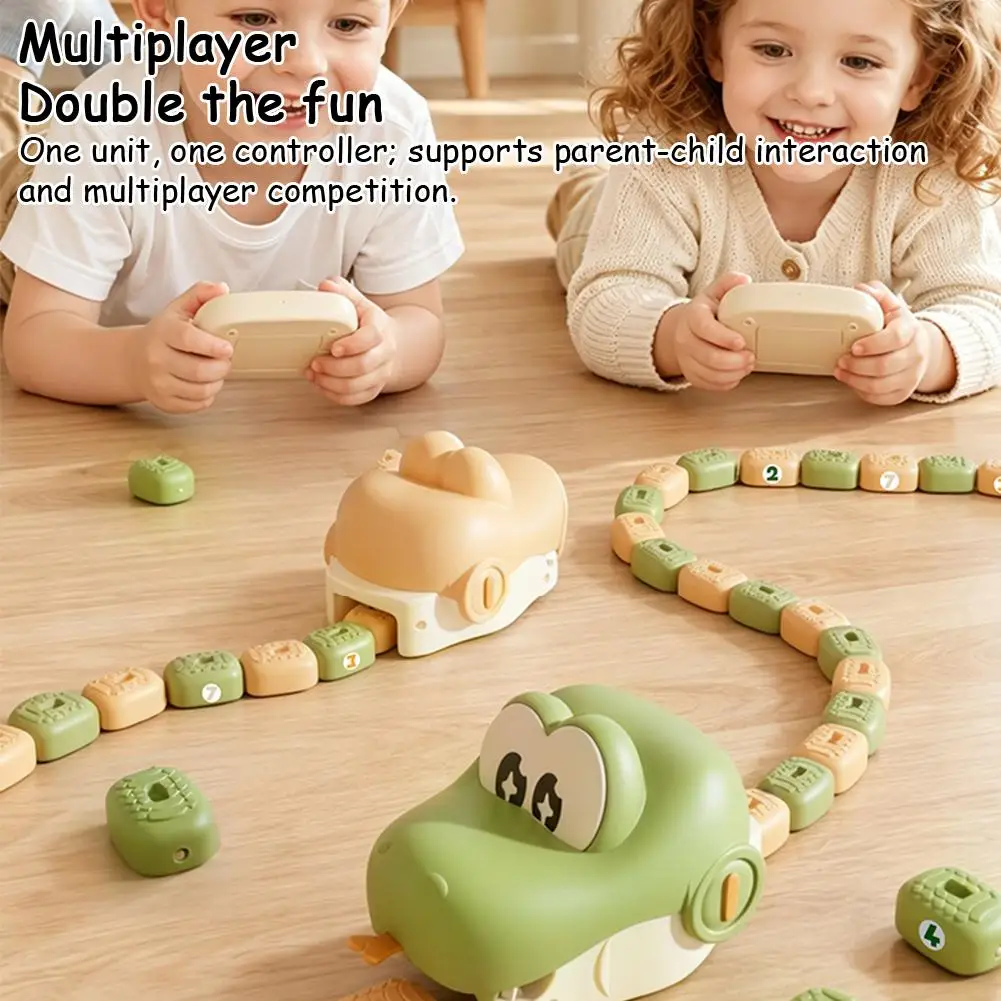 Remote Control Magnetic Greedy Snake Toys Dual Player Battle Greedy Bean Interactive Game Eating Snake Educational Toy Xmas Gift
