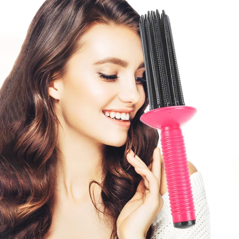 New Adjustable Air Volume Comb Hair Fluffy Styling Curler Curls Comb Hair Curler Heatless Curling Make Up Brush Roller Tools