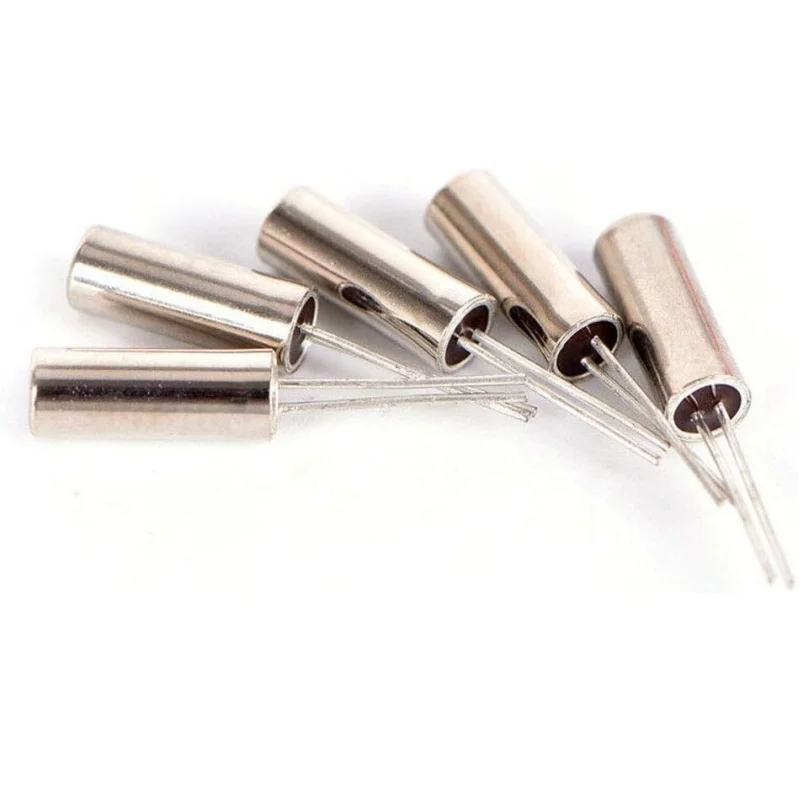 10PCS 32.768KHz Oscillator คริสตัลควอตซ์ 32.768 KHZ 32.768K 2*6 มม.กระบอกควอตซ์ Resonator 12.5pF ± 20ppm