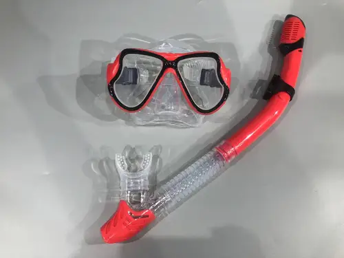 Imagen 2 del producto Máscaras de buceo para adultos, juego de tubos de respiración para snorkel, gafas para mujeres y hombres, máscaras con hebilla antideslizantes