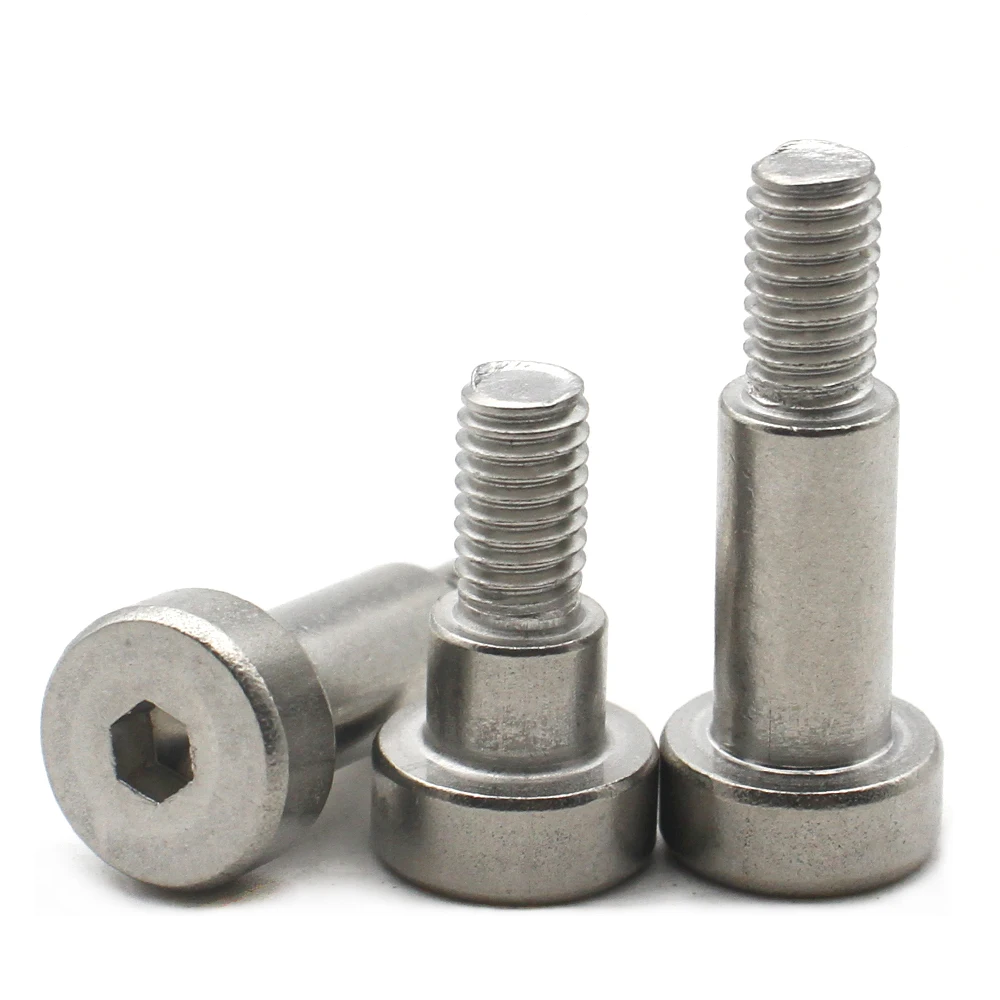 1/ 2/ 5 /10 /20pcs 304 Stainless Steel Hex Hexagon Socket Head Roller Bearing Shoulder Screw Bolt M2 M2.5 M3 M4 M5 M6 M8 M10