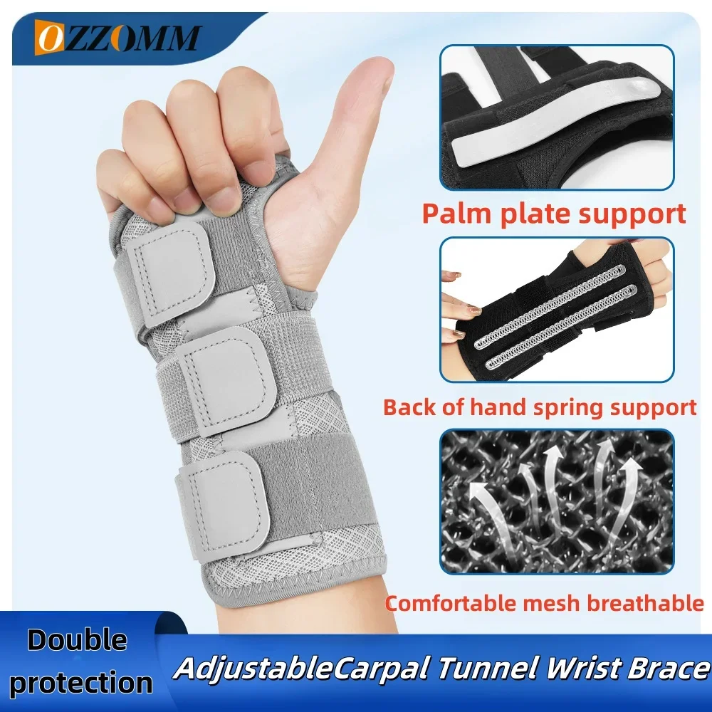 1PC Adjustable Wrist Compression Wrap Support Splint Arthritis Band Belt Carpal Tunnel Wrist Brace Sprain Prevention For Sport