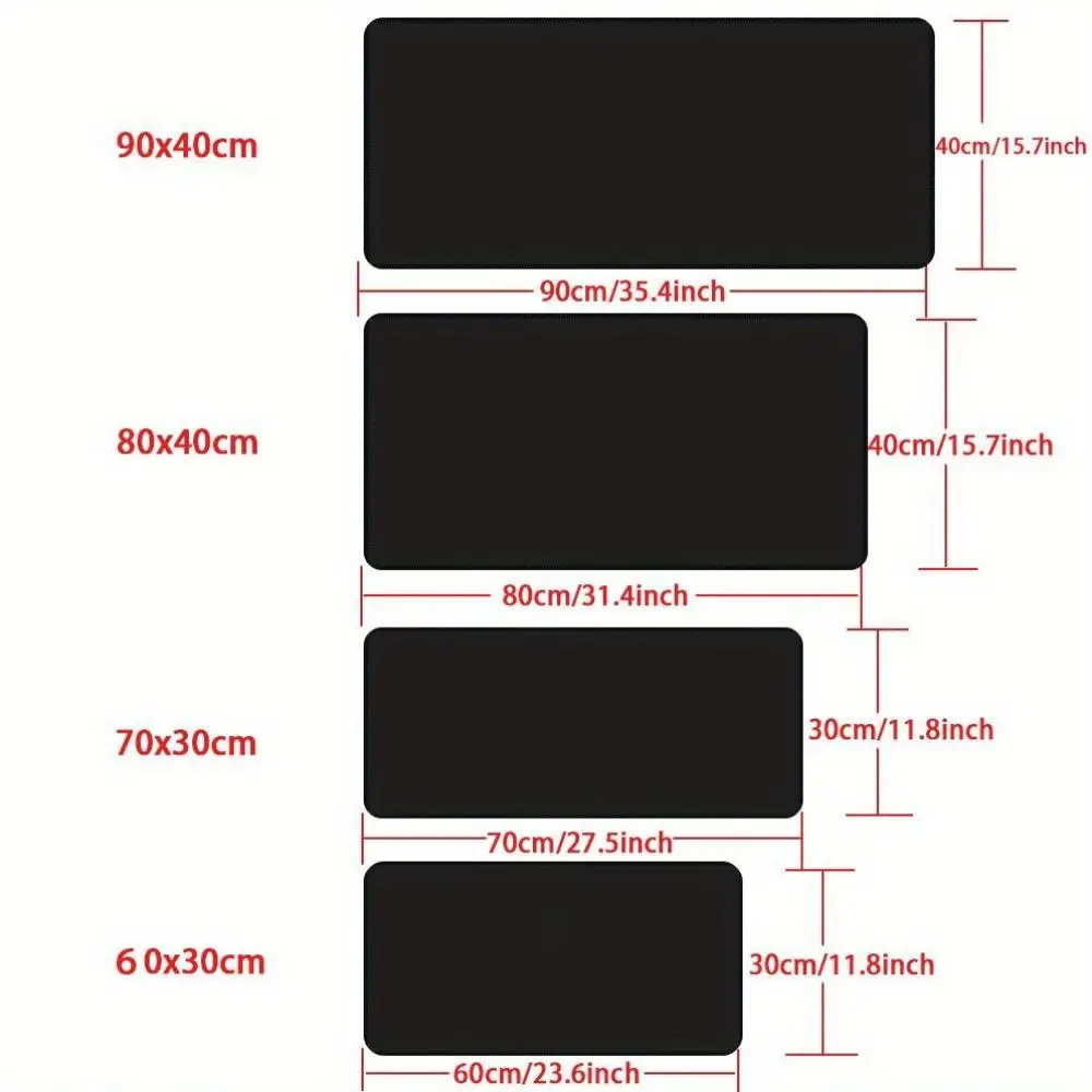 Personalized Minimalist Solid Color Rubber Mouse Pad PU Gaming Office Computer Pad Anti Slip and Dirt Resistant Desk Pad