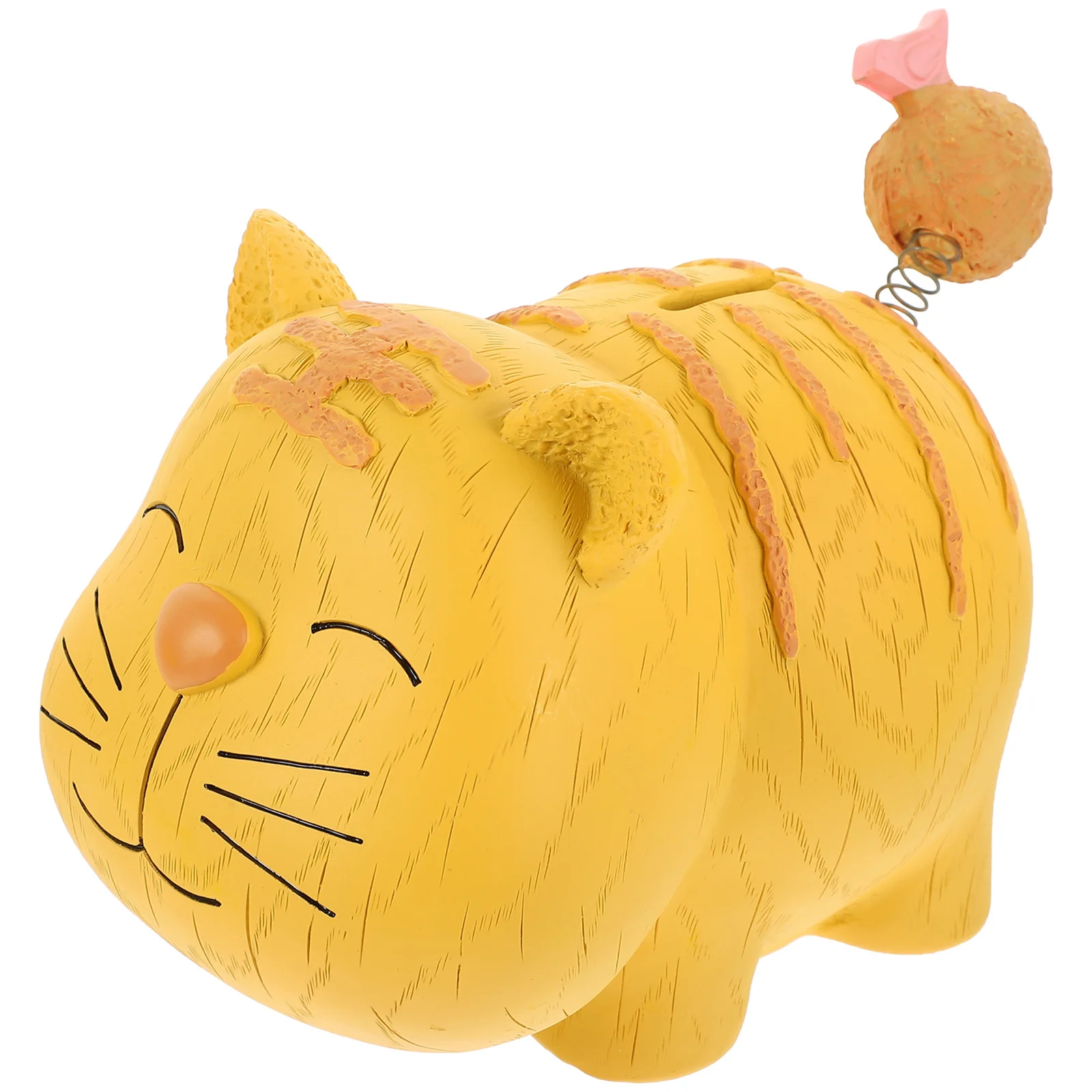 Animal Piggy Bank Adorable Tiger Shape Money Saving Box Safe Resin Material Compact Coin Holder for Home Office Use