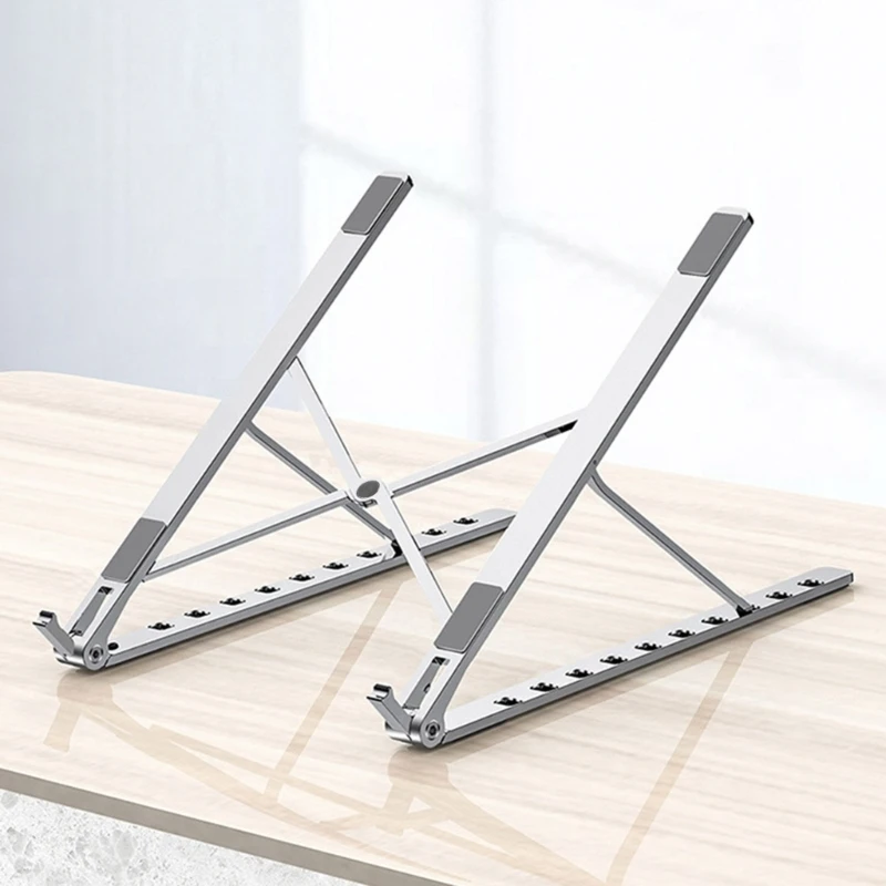 J6PA Portable Laptop Stand Foldable Computer Riser Stand, Aluminum Adjustable Bracket