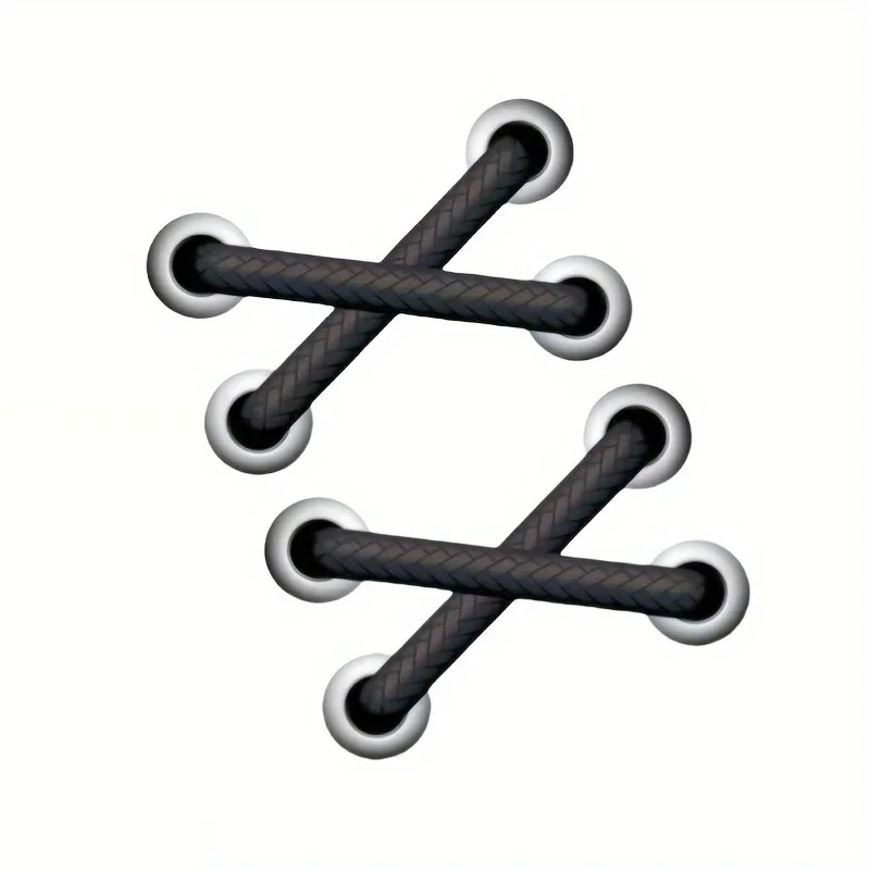 

14x15cm Lace-Up Cross Knot Decals, Vinyl Waterproof Sticker, Exquisite Vehicle Stickers for Cars, Motorcycles, Laptops Bumper