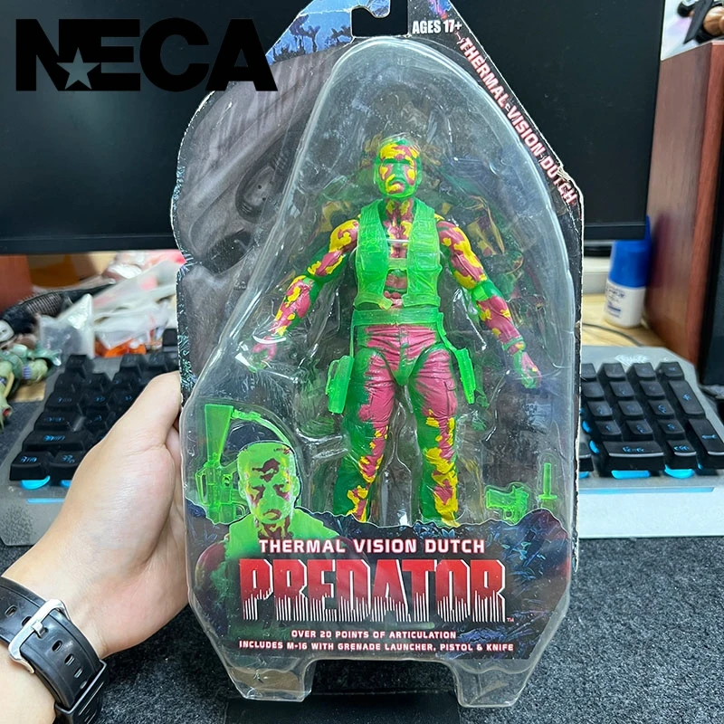 New Genuine First Edition Neca Predator 11th Wave Colonel Thermal Imaging 7-inch Action Figure Collection Model