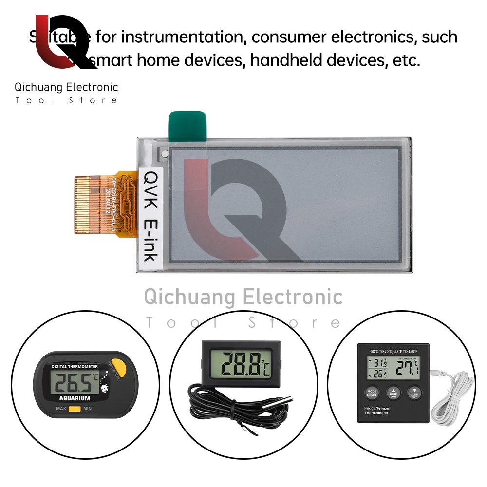 Versione OPM021B1-FPC Display 122*250 Risoluzione per Smart Termostato Riparazione Schermo LCD 3.3V/5V Alimentatore-20 ℃ ~ 70 ℃