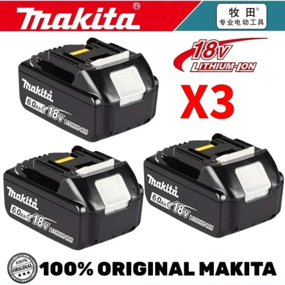 Image of 100% Original Makita 18V Akku BL1850B BL1850 BL1860 BL1830 BL1815 BL1840 LXT400 6,0Ah für Makita 18V Batterien