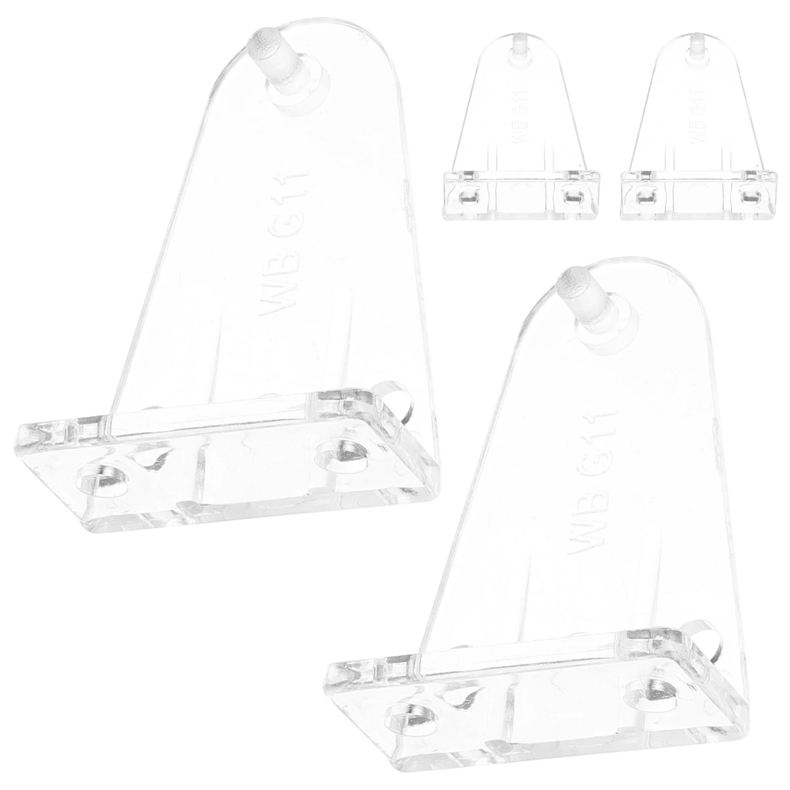 4 Pcs Window Blinds Bottom Hold Clips For Rail Venetian Clear Bracket Pom Down Brackets