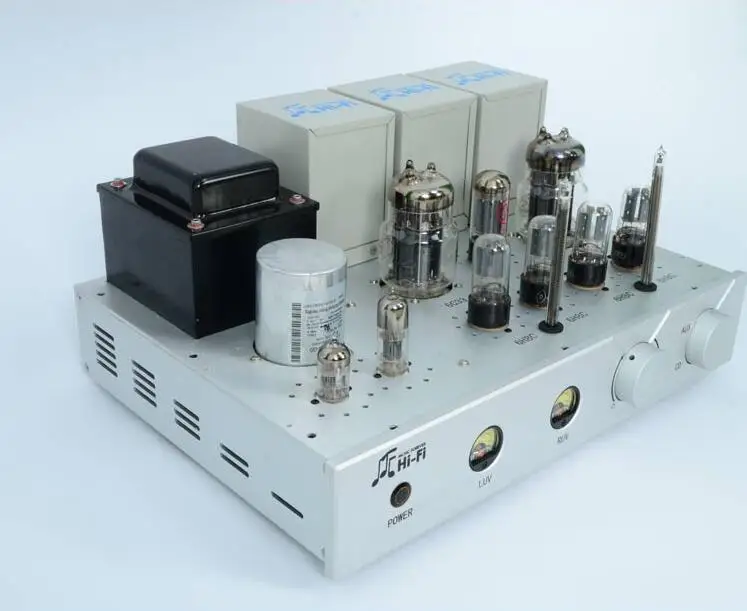 

38W*2 6C33 single-ended tube amplifier made of aluminum oxide material Ghost fire version/Western iron core version, 18HZ~30KHZ