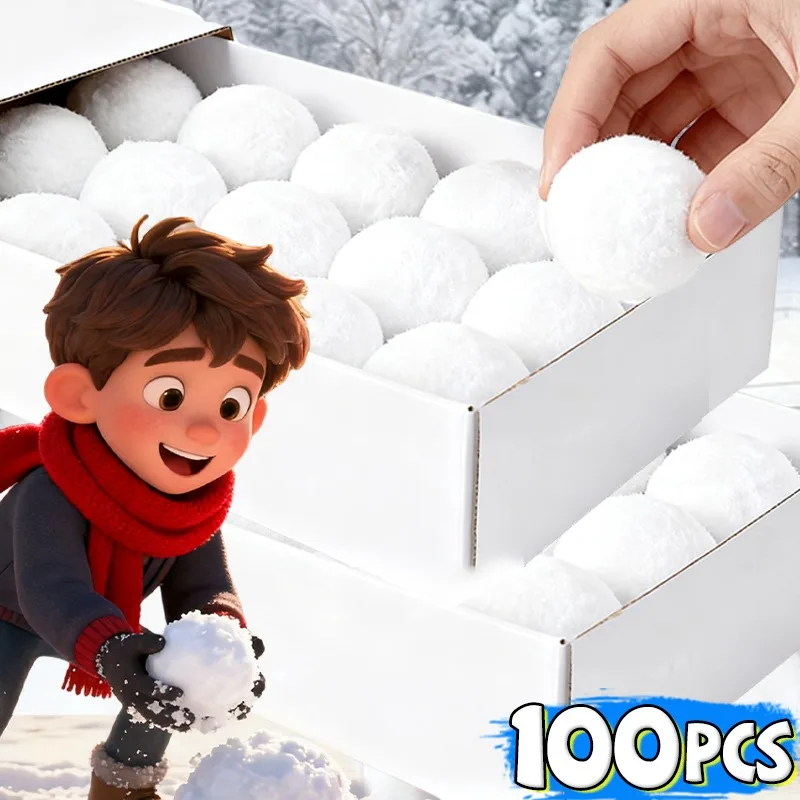 ألعاب كرة الثلج الاصطناعية الناعمة، كرة قطيفة عالية المرونة، كرات الثلج المزيفة، كرة قتال الثلج في الأماكن المغلقة، ألعاب رمي حفلات الكريسماس