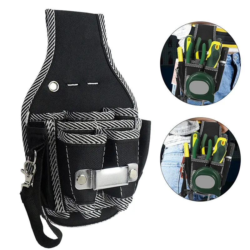 9 in 1 Tool Belt Screwdriver Utility Kit Holder Top Quality 600D Nylon Fabric Tool Bag Electrician Waist Pocket Pouch Bag