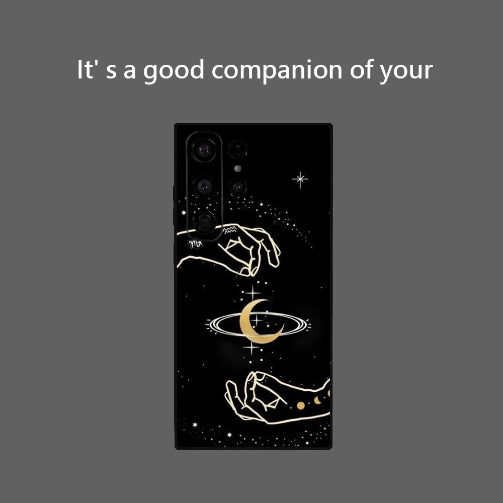 Art C-Celestial H-Hands Art Print Phone Case for Samsung Galaxy S24 Ultra S22 S23 Ultra S21 S20 5G Protective Soft Silicone TPU