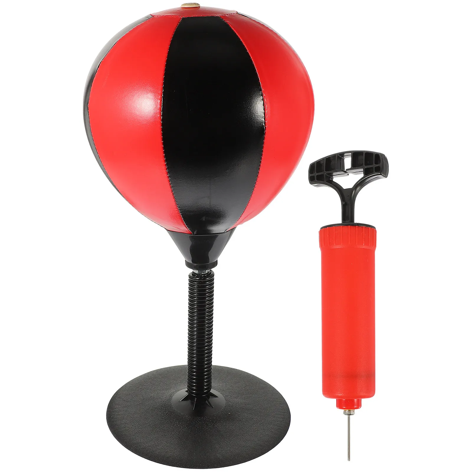 1Set Portable Desktop Punching Bag with Pump and Stand Stress Relief Equipment for Men Women Teens Desk Decor Office Fun