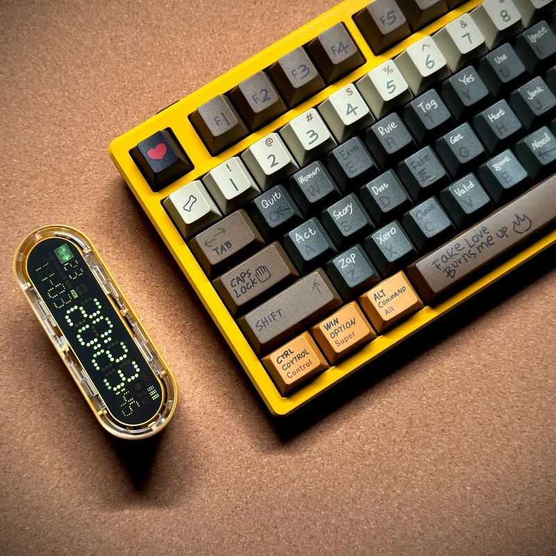 MiFuny Love Story tutup kunci kustom profil ceri penutup kunci PBT 5 sisi pewarna sublimasi Anime Keycap untuk hadiah Keyboard mekanis