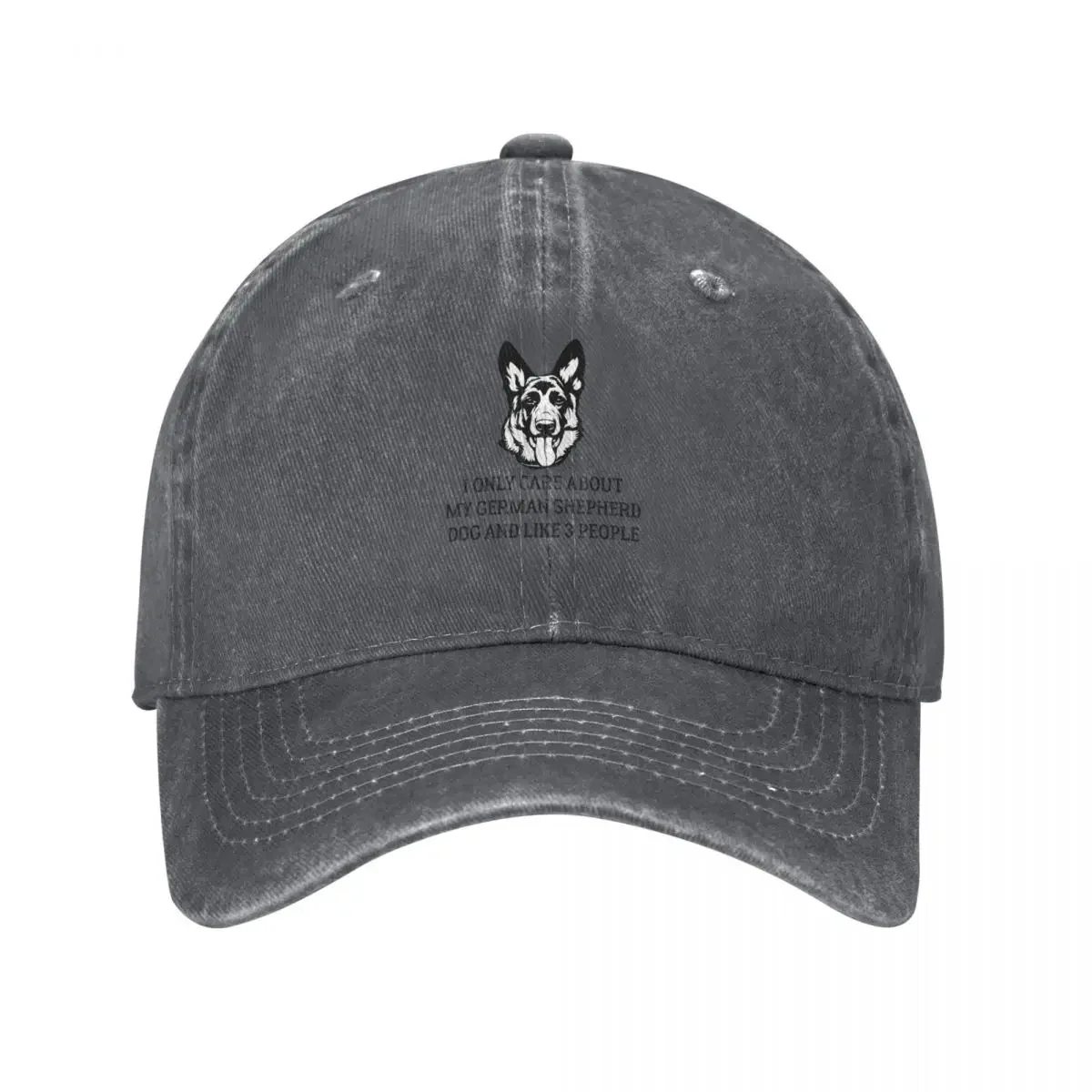 

I Only Care About My German Shepherd Dog And Like 3 People Baseball Cap black Male hat Women's 2025 Men's