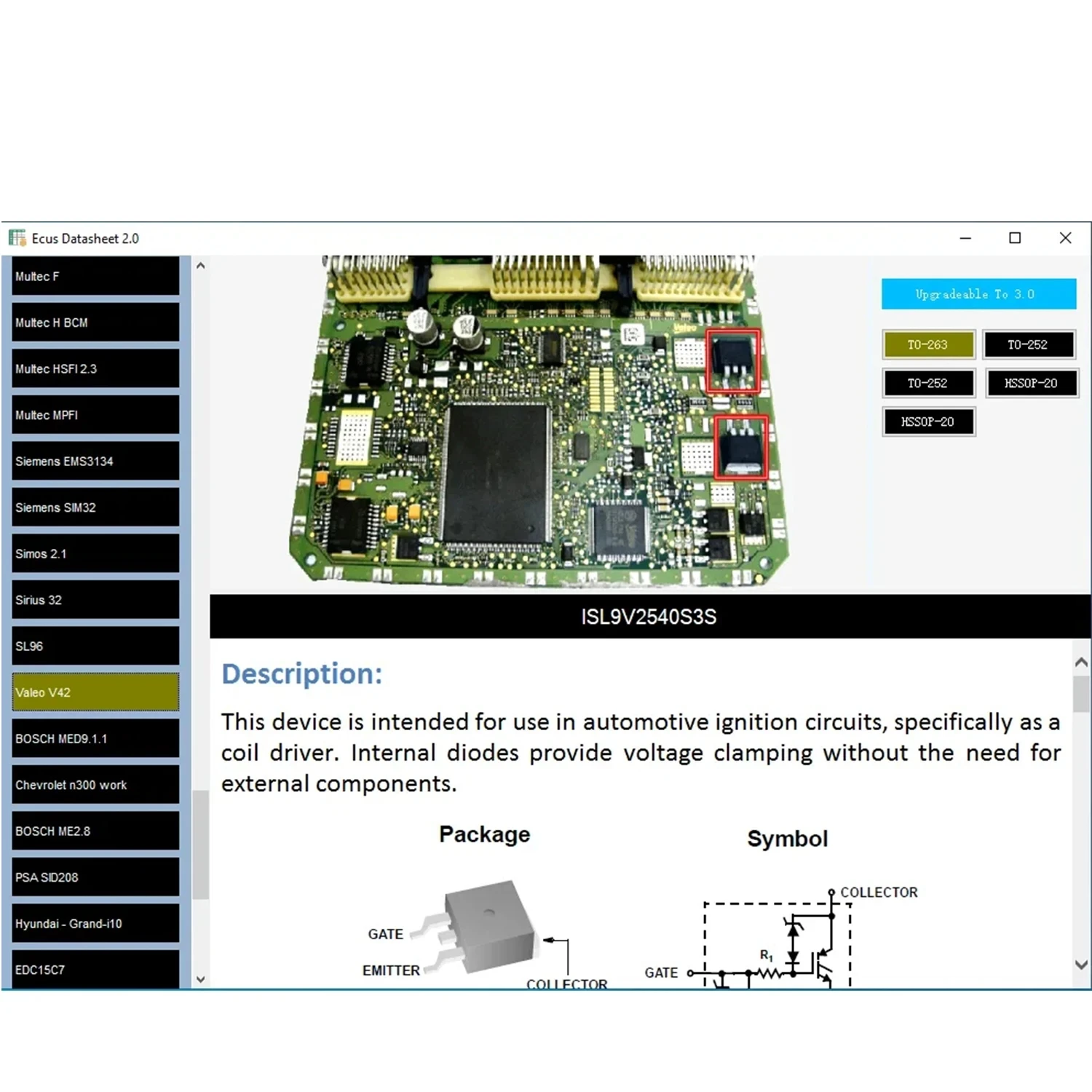 ECU Datasheet 2.0 PCB Schematics with Electronic Components of ECUs and Additional Information For IAW Bosch ECU Repair Software