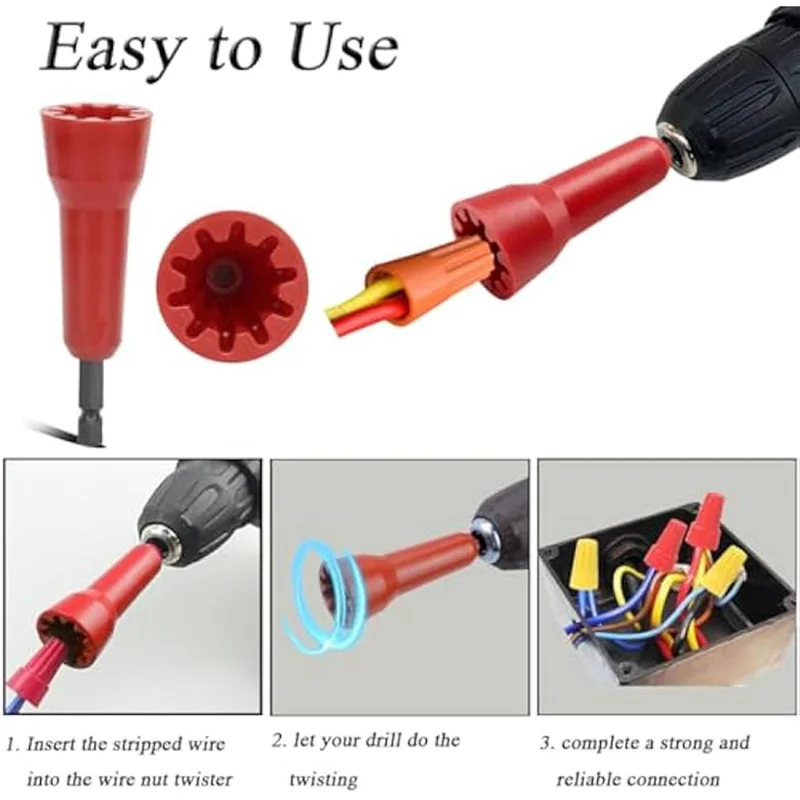 

ALIM-2 шт. инструмент для скручивания проволоки для дрели, скручиватель проволоки, инструмент для скручивания проволоки, шпилька для скручивания проволоки, разъем с патроном 1/4 дюйма