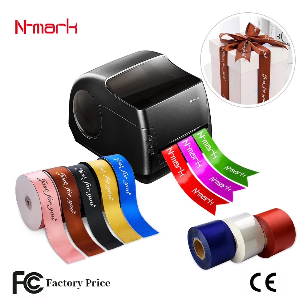 N-mark Satin Ribbon Digital Printer Machine For Christmas Gift Wrapping Satin Ribbon Mark Machine