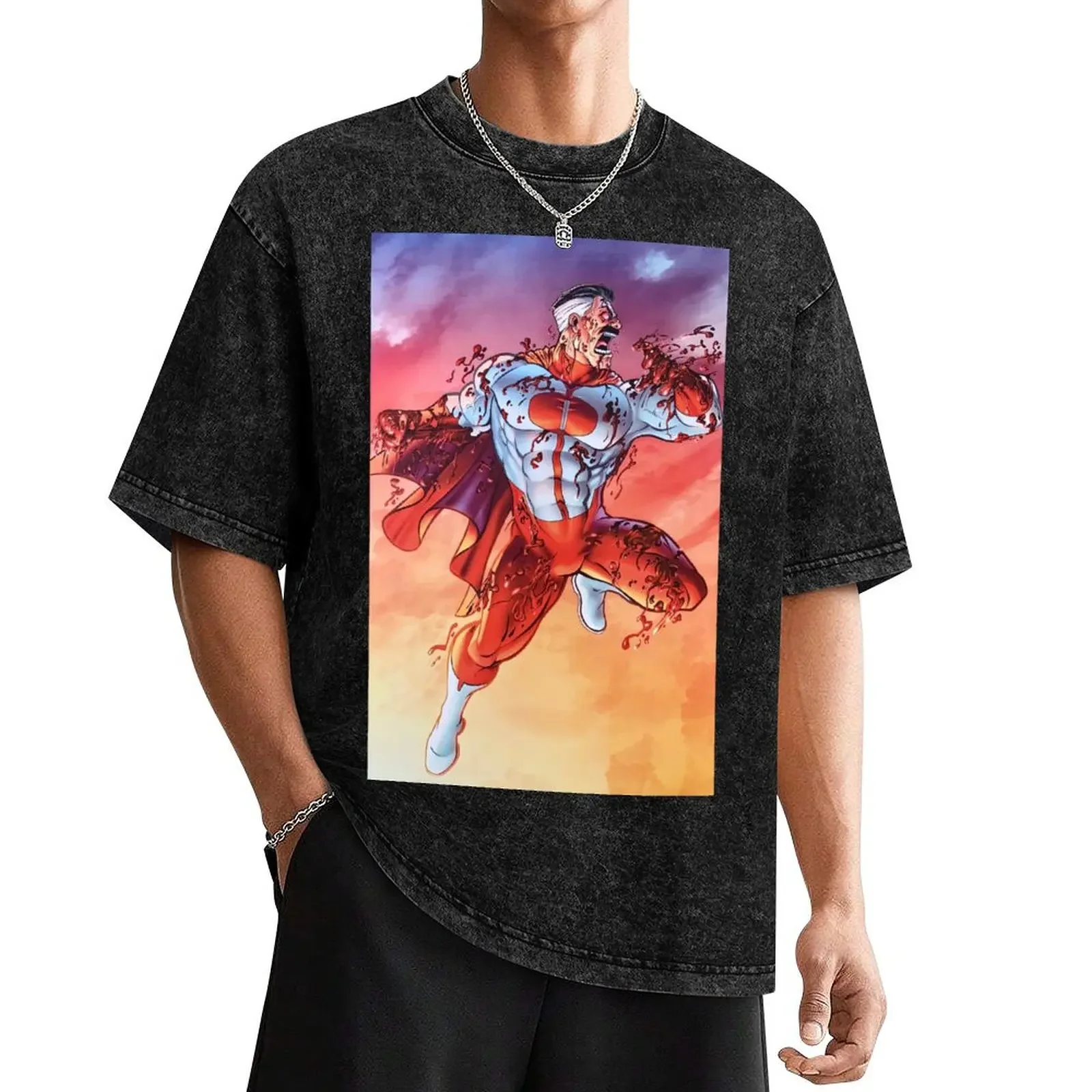 Omni Man Original Art T-Shirt street wear shirts graphic tees mens clothes