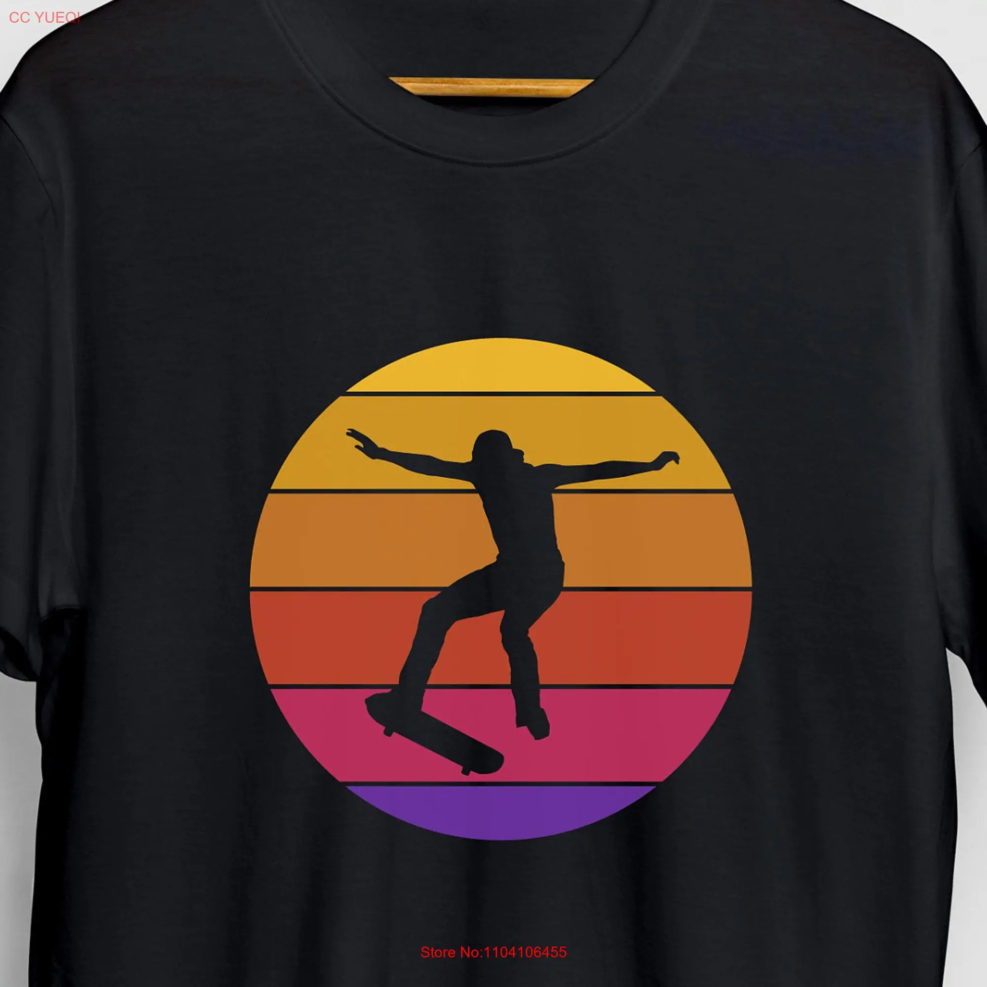 Retro Ollie Skateboarding T Shirt Skateboard Skater Vintage  long or short sleeves