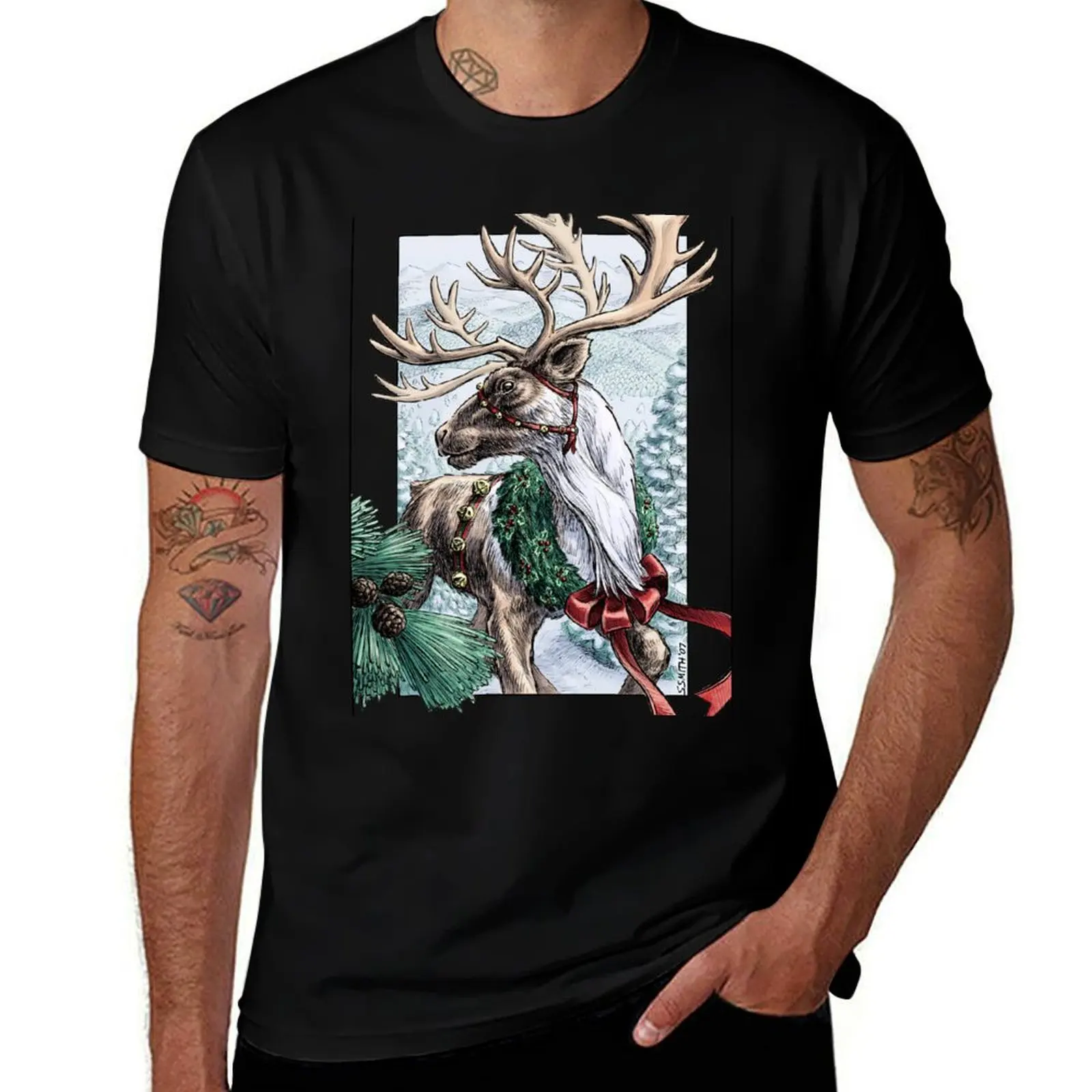The Holiday Courier T-Shirt Everyday Wear Basic Short Sleeve Top