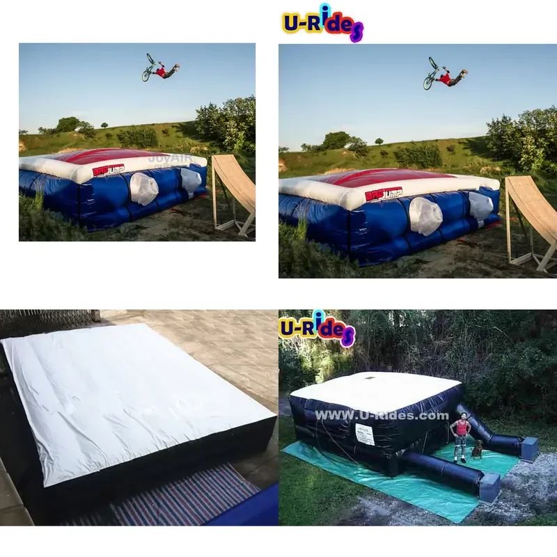Inflatable PVC Jump Sports Safety Air Cushion Freefall Stunt Rescue Mat Bike Landing Air Bag Jump Airbag for Extreme Sports