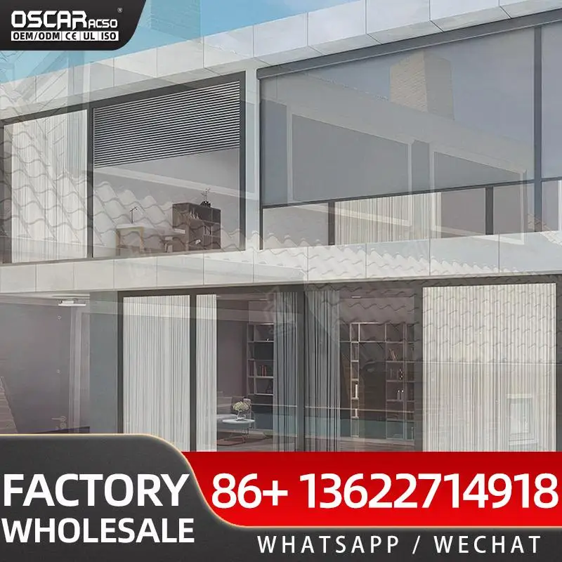 Motorized Outdoor Window Blinds Heavy Duty Shading Privacy Protection for Patio Balcony Porch Rolling Blind