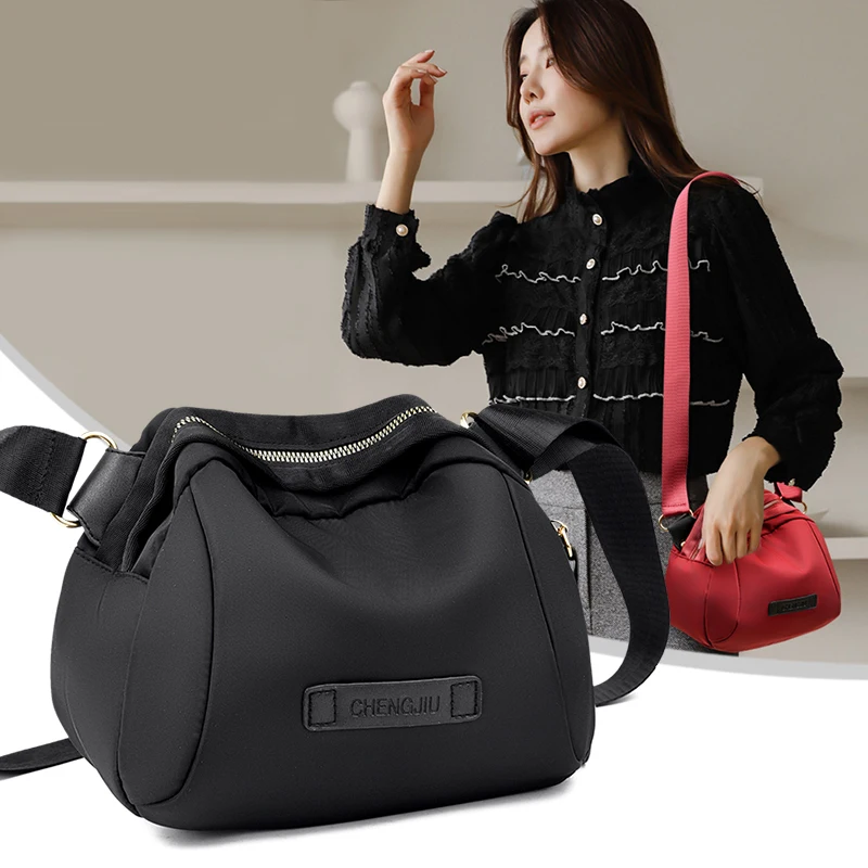 

Crossbody For Women 2024 New Trendy Middle-Aged Women's Korean Version Single Shoulder Canvas Mom Bag Versatile