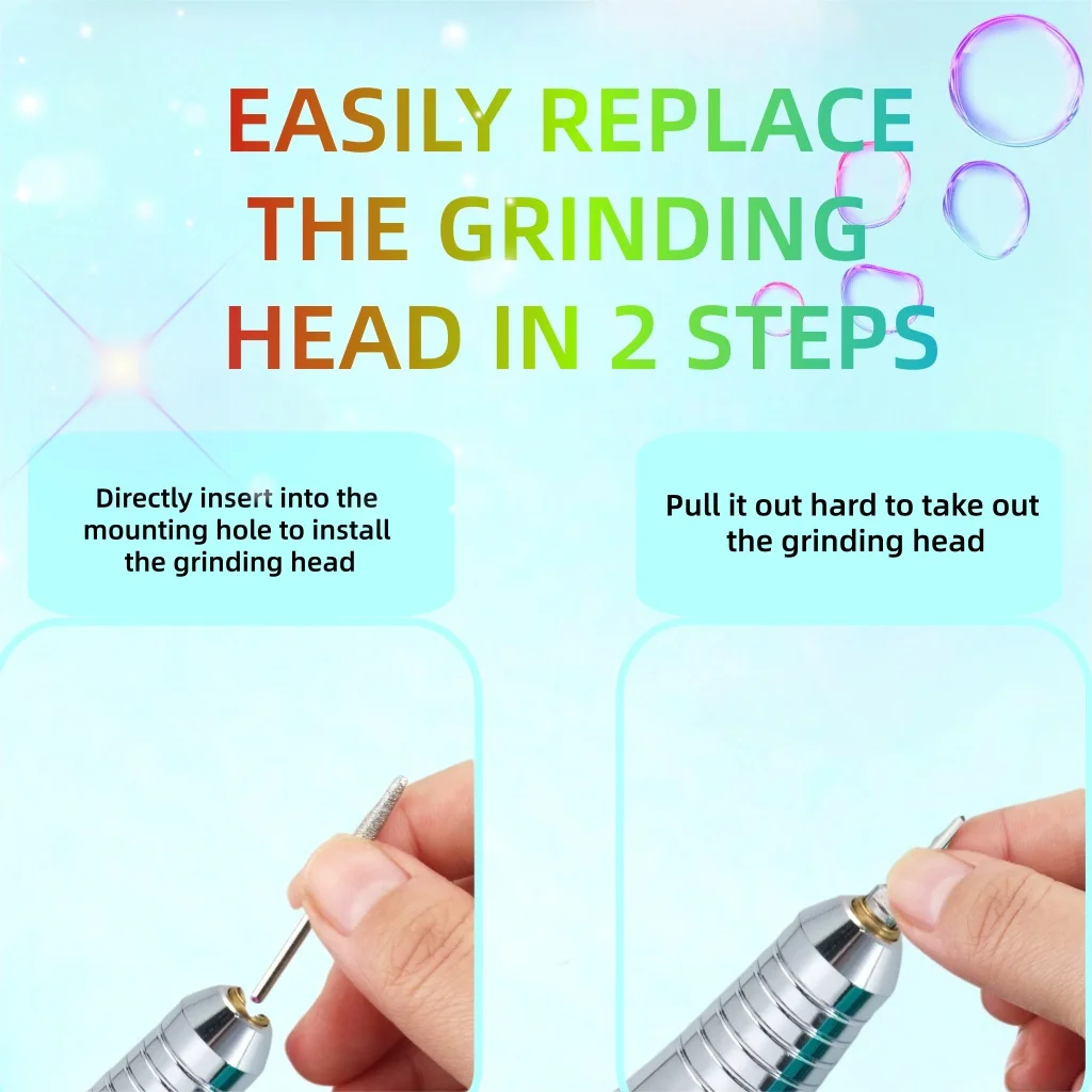 45000 rpm profissional elétrica máquina de broca do prego display hd metal manicure caneta para acrílico manicure prego broca gel arte