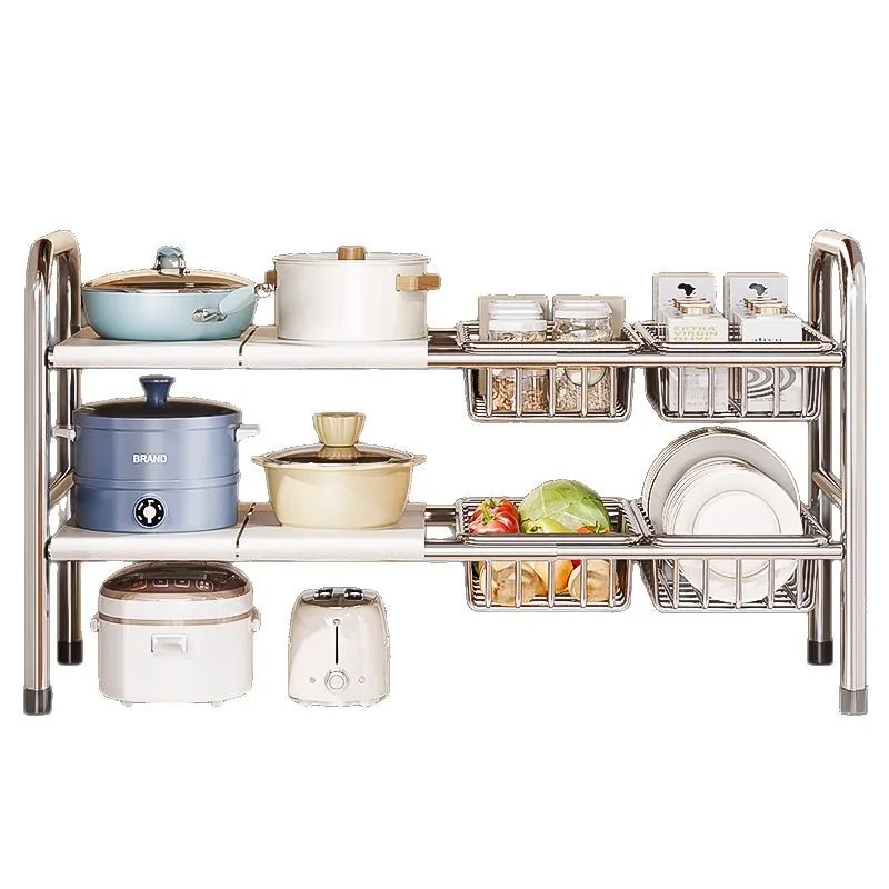 

Stainless steel, kitchen sink, shelves, multi-function in cabinets, household, layered shelves