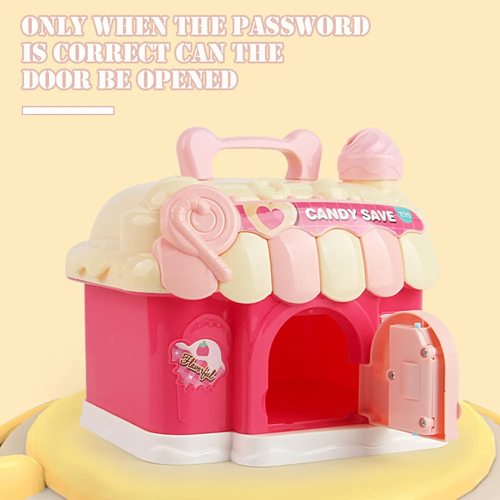 Cartoon Candys House Password Moneys Box Large Capacity Money Saver Ideal Gift For Children