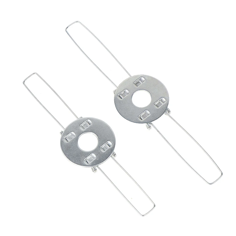 Clipe de mola galvanizado, fivela para fixação de estilhaços de abajur, DIY para lâmpadas pandentes, 2 garfos, 10pcs