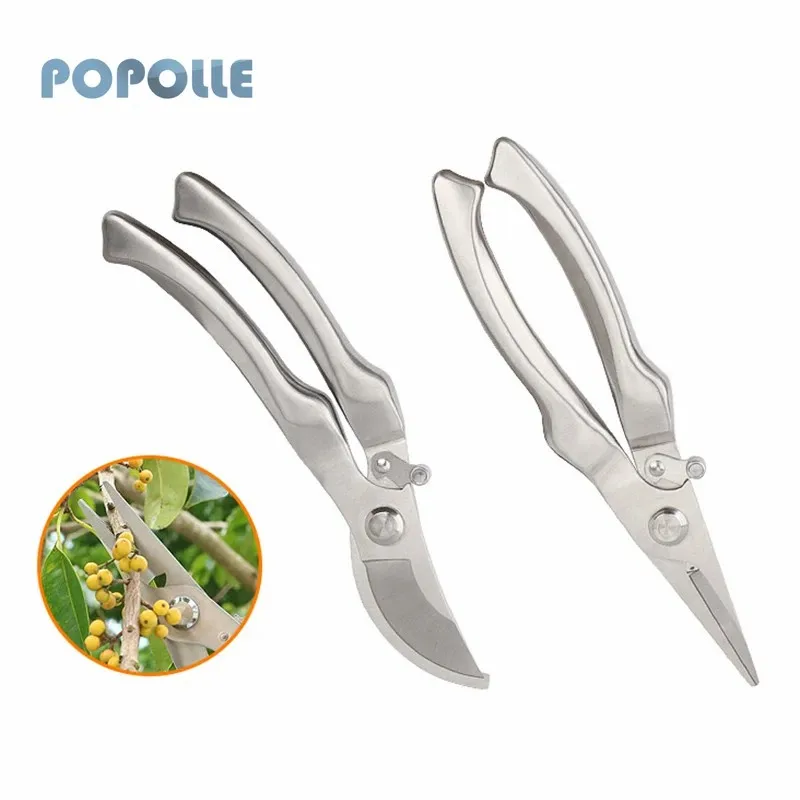 

Все стальные ножницы для обрезки и сбора фруктов, садовый набор для обрезки локтей и заостренных фруктов, автоматический отскок и анти-анти