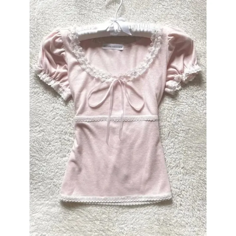 Subculture Vintage Sexy Skull T-shirts Women Punk Slim Harajuku Y2k Crop Tops Retro 2000s Tees Chic Streetwear Gothic T Shirt