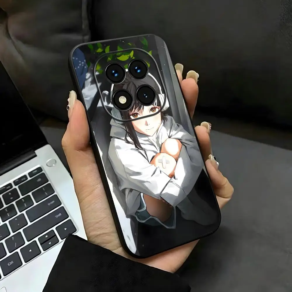 Chainsaw Man Higashiyama kobeni Phone Case Soft Black Phone Cover For Redmi Note15 11 12 13 14Pro Plus S 5G 14C A3