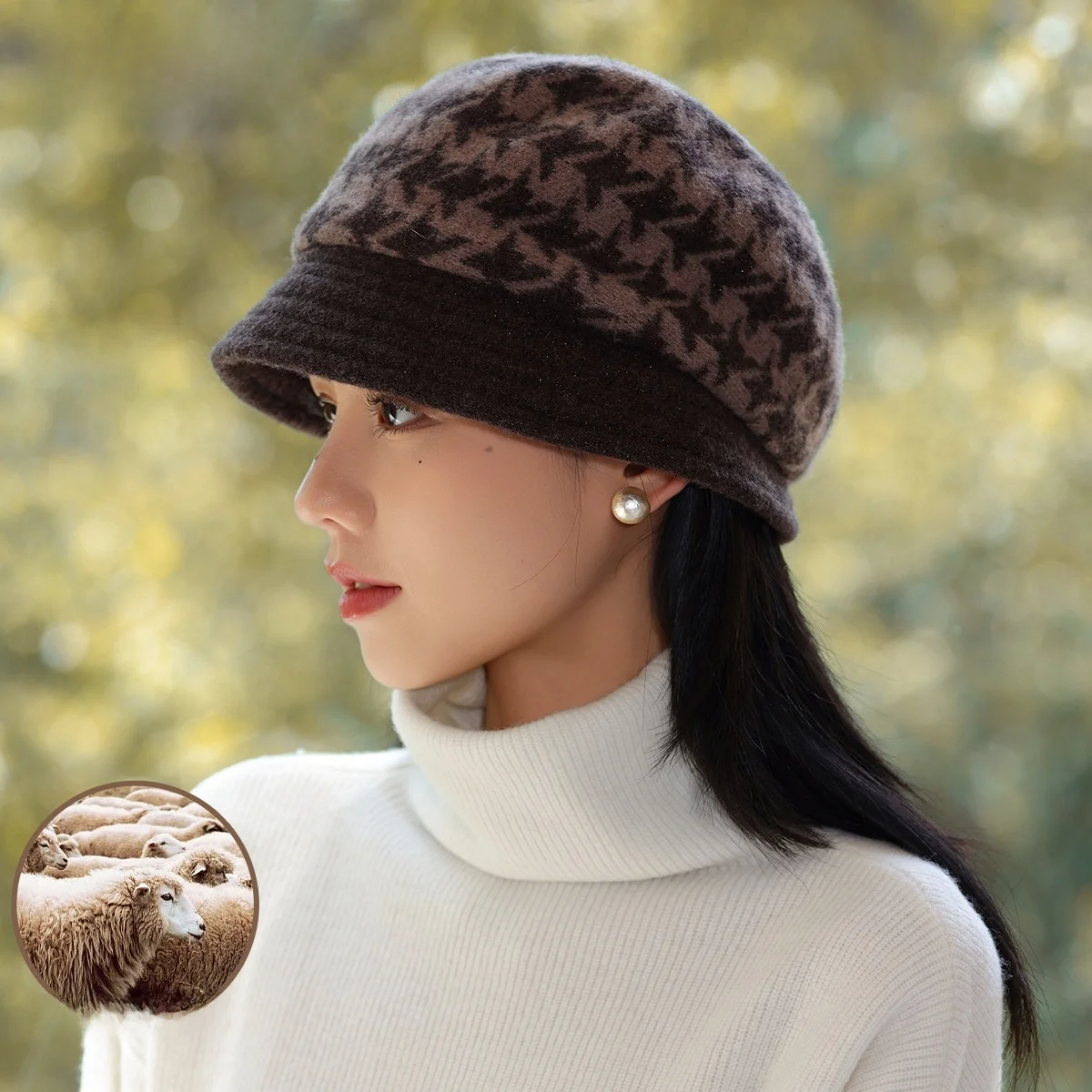chapeau-de-pecheur-en-tricot-pour-femme-chaud-et-tendance-collection-automne-hiver-2026-elegant-epais-pliable-en-laine-reglable-a-calotte-ronde-et-a-bord-court