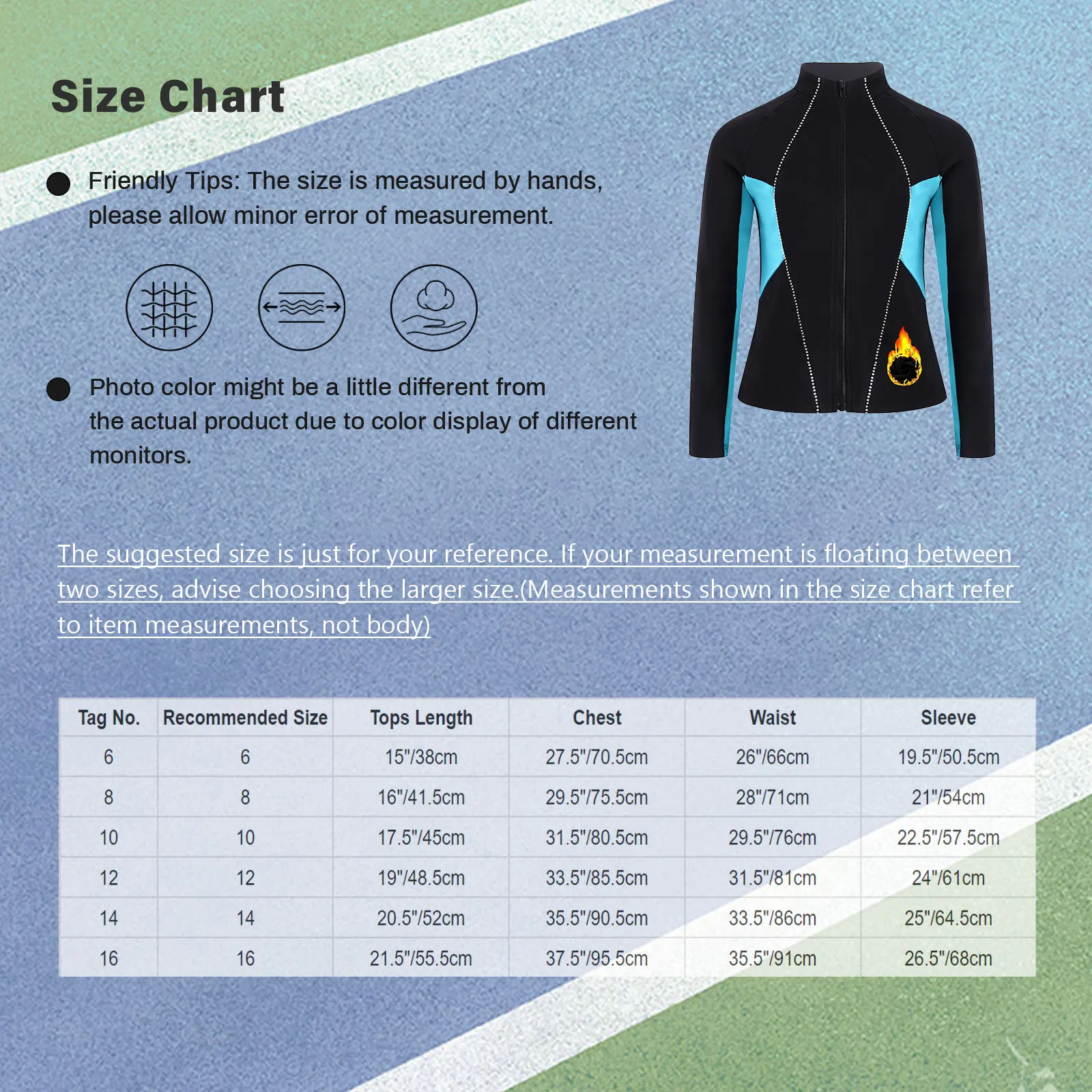 Girls Figure Skating Gymnastics Jacket Ballet Leotards Fleece-Lined Jacket Rhinestones Sweatshirt Outerwear for Sports Workout