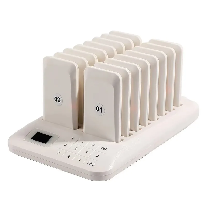 Wireless Guest Customer Queue Paging Buzzer Beeper Restaurant Pager System for Food Court Food Hall Cafe Church Clinic